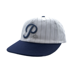 PG BASE HAT - WHITE PINSTIPE / NAVY