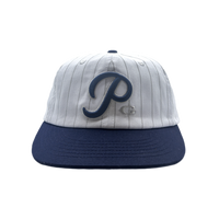 PG BASE HAT - WHITE PINSTIPE / NAVY