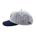 PG BASE HAT - WHITE PINSTIPE / NAVY