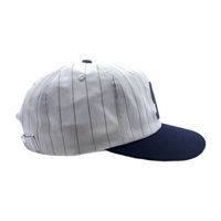 PG BASE HAT - WHITE PINSTIPE / NAVY