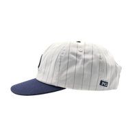 PG CAP - WHITE PINSTIPE / NAVY