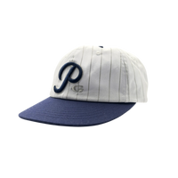 PG CAP - WHITE PINSTIPE / NAVY