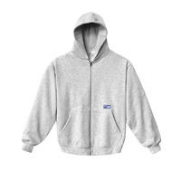 PLYR FULL ZIP HOODIE - ASH