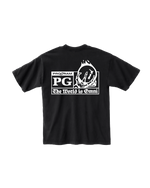 Back view of the Pro Gram PG X THE WORLD IS OMNI - LOGO - BLACK in black