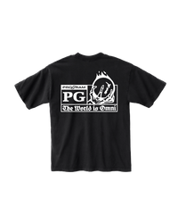 Back view of the Pro Gram PG X THE WORLD IS OMNI - LOGO - BLACK in black