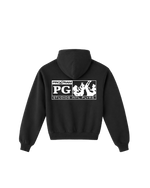 Back view of the Pro Gram PLYR HOODIE - BLACK in black