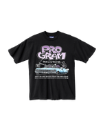 Pro Gram SCOOP DE LOOP TEE - BLACK / PURP in black / purp