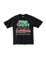 Pro Gram SCOOP DE LOOP TEE - BLACK / RED in black / red