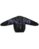 Back view of the Pro Gram SINCAT CREWNECK - BLACK in black